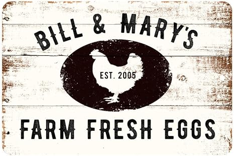 Amazon Com Pattern Pop Personalized Farm Fresh Eggs Rustic Barnwood Look Metal Sign Home Kitchen Amazon Com Pattern Pop Personalized Farm Fresh Eggs Rustic Barnwood Look Metal Sign Home Kitchen