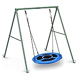 PACEARTH 440lbs Capacity Flying Saucer Swing Set
