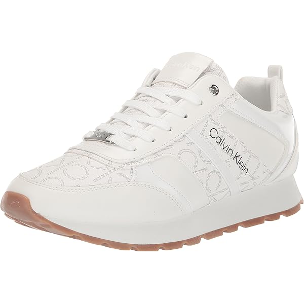 Amazon.com | Calvin Klein Women's Hania Sneaker, White/Beige 141