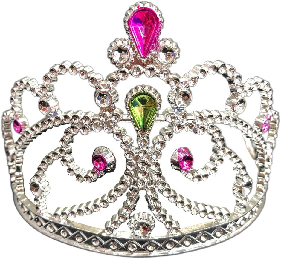 NUOBESTY Tiara de princesa Cystal com strass, coroa de princesa, para
