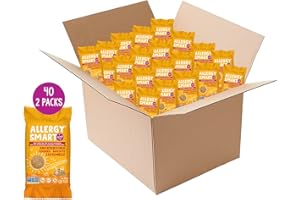 Allergy Smart Crunchy SNICKERDOODLE Chocolate Vegan Cookies | Gluten Free, Nut Free, Egg Free, Soy Free, Dairy Free, Non GMO, Kosher | Delicious Plant Based School Snack for Parties & On the Go | 40 INDIVIDUALLY WRAPPED (1oz) 2 Packs