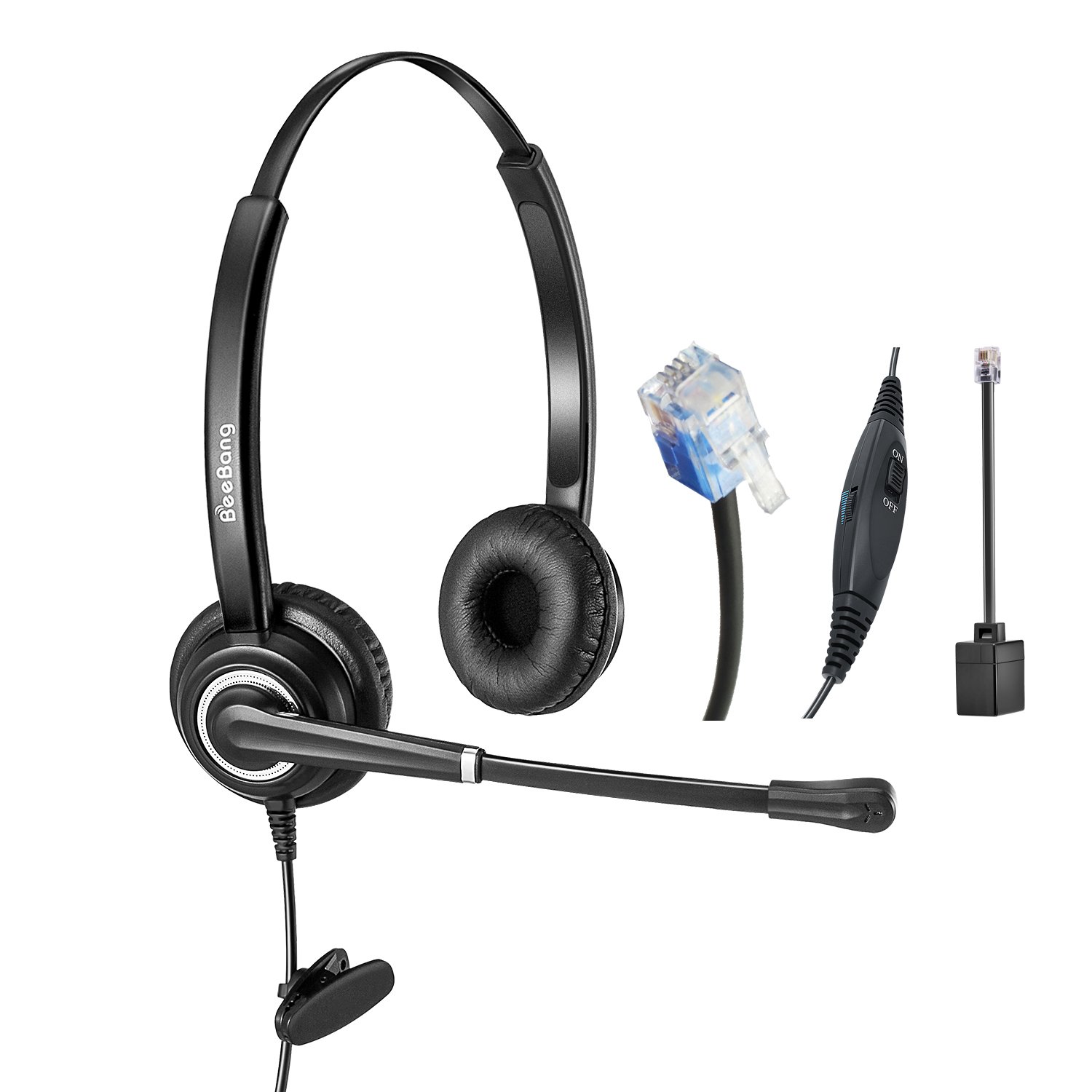 CHSTRJ100BK | Nedis Cuffie, CHST, Mono, On-Ear, Spina RJ9, Nero | Distrelec  Italia