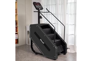 EFFICRAFT Stair Stepper with LED Screen, Commercial Stair Climber, 15 Speed Levels Stairmaster for Cardio & Lower Body Workouts, 375 LBS Capacity, 15-164 Steps/min, Ideal for Home & Gym