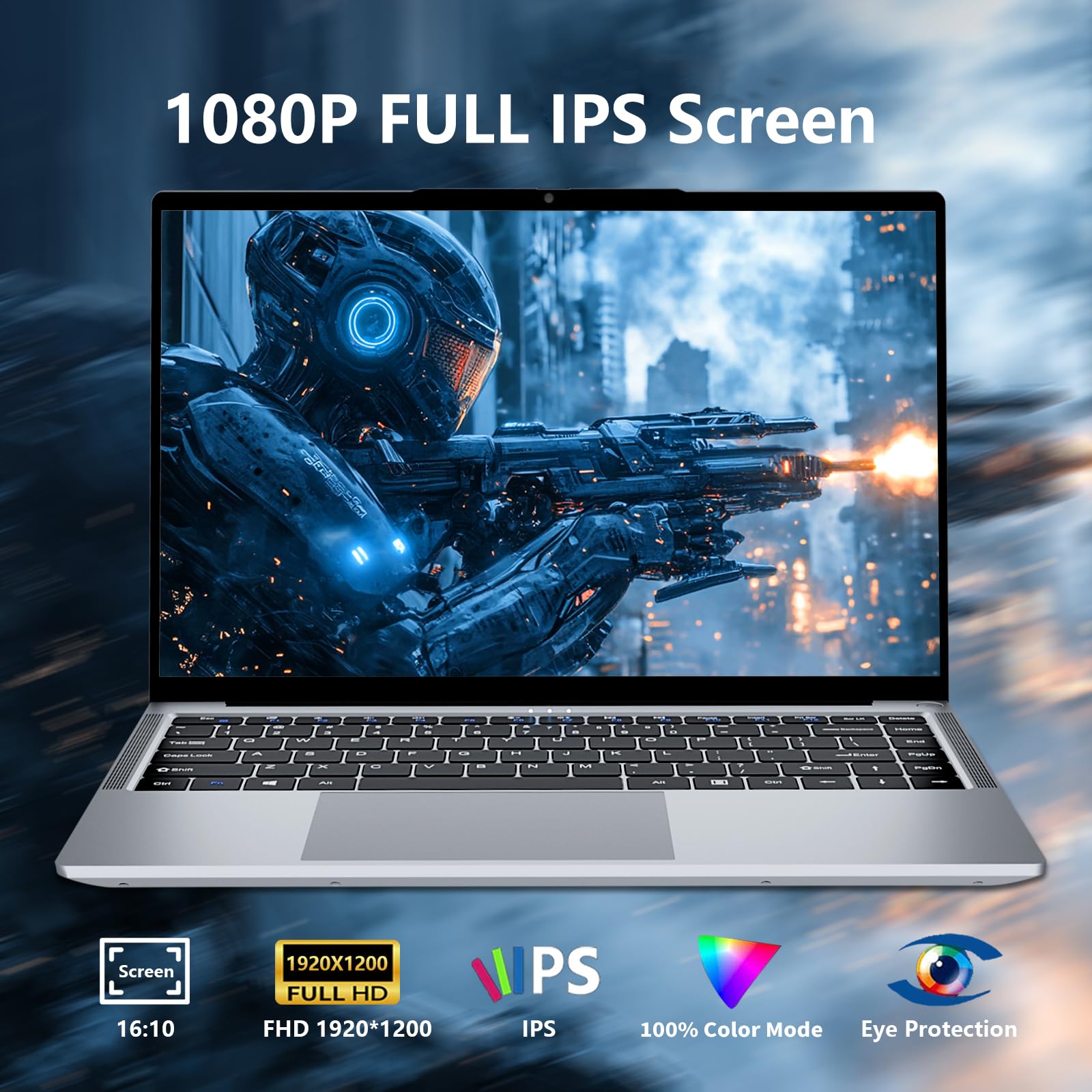 Laptop-Core i5, Gaming-Laptop Up to 3.60GHZ, Computer Laptops for 24GB RAM 512GB SSD, Business Laptop Full HD 1920X1200 Display 180 Angle Opening WIFI 5 Win 11 Pro HDMI & USB-A 100W HD Front Camera
