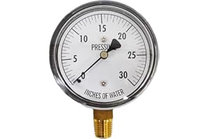 Kodiak Controls KC25-30"H2O Low Pressure Gauge 30" WC