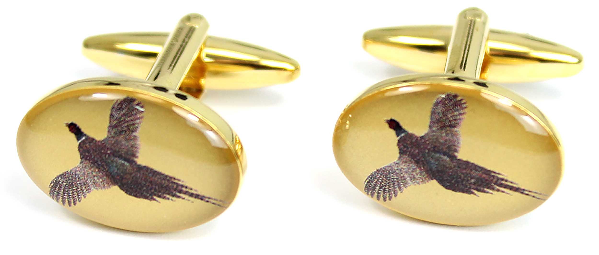 Soprano Flying Pheasant Country Cufflinks