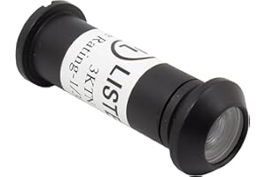 Stone Harbor Hardware UL-Rated Door Viewer, 160 Degrees, 1/2" Bore Hole, Adjusts from 1-3/8" to 2-1/4", Matte Black