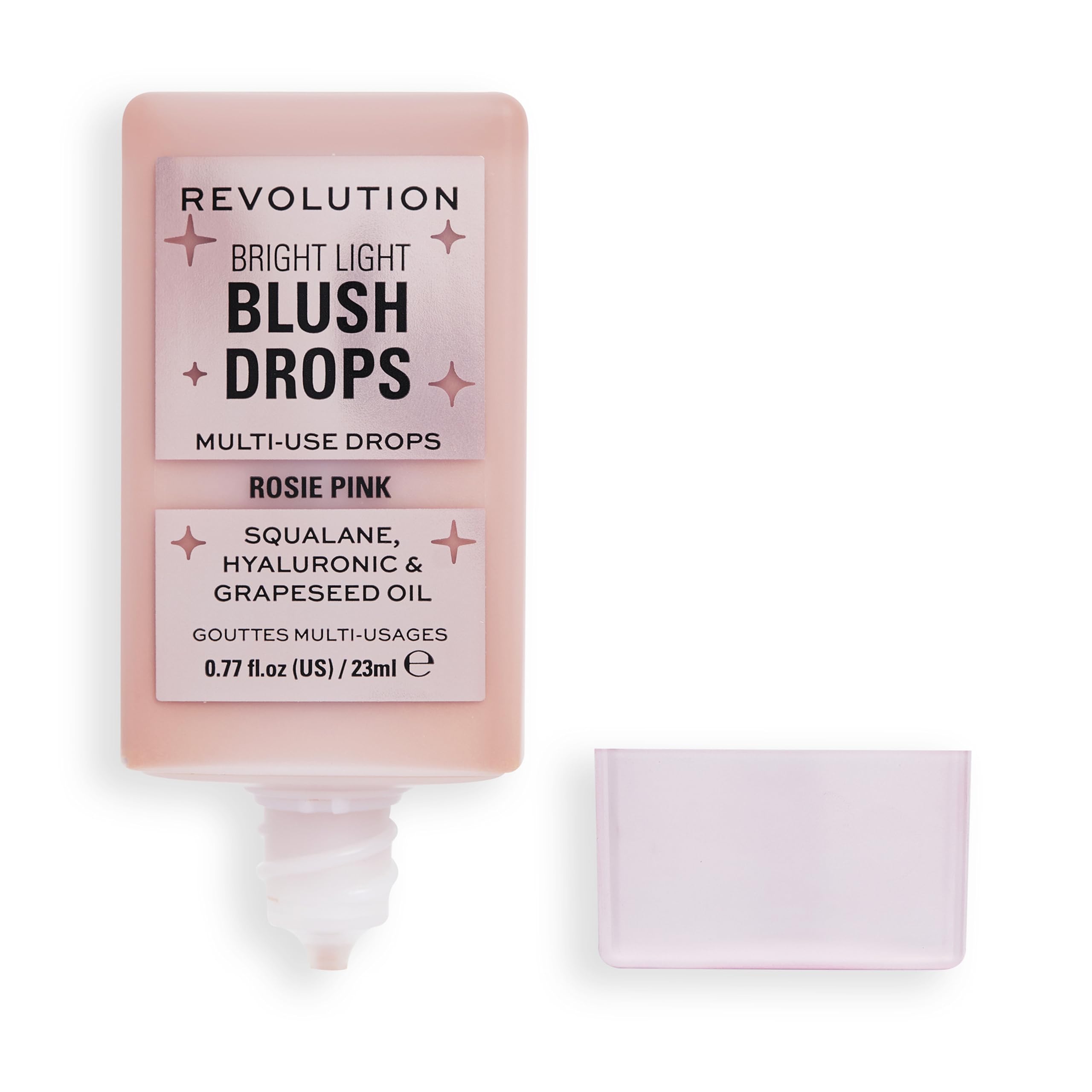 Makeup Revolution, Bright Light Blush Drops with Hyaluronic Acid, Radiant Finish, Pink Rosie, 23ml — image 1