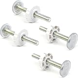 SZWLJ Stair Gate Pressure Fit Spares Set 4 Pack 10 cm White M10