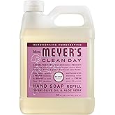 MRS. MEYER'S CLEAN DAY Liquid Hand Soap Refill, Peony Scent, 33 fl oz | Moisturizing Liquid Hand Soap, Softens and Cleans Hands, Cruelty Free, Made with Essential Oils, Olive Oil, and Aloe Vera