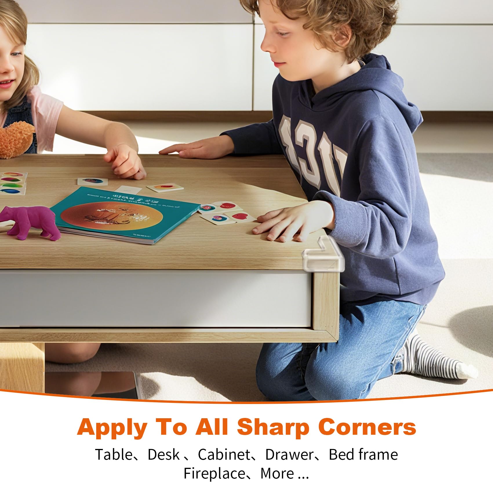 12 Pack Corner Guards Corner Protectors Baby Proof Furniture Corner & Edge Safety Bumpers, Table Corner Protector for Furniture Baby Safety Sharp Corner Covers, Clear