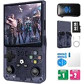 R36MAX Retro Handheld Games Console, Retro Gaming Console with Open Source Linux System, Built-in 18,000+ Classic Game, Video Game Consoles with 4.0 inch IPS HD Screen, 4000mAh Battery (Gray 60GB)
