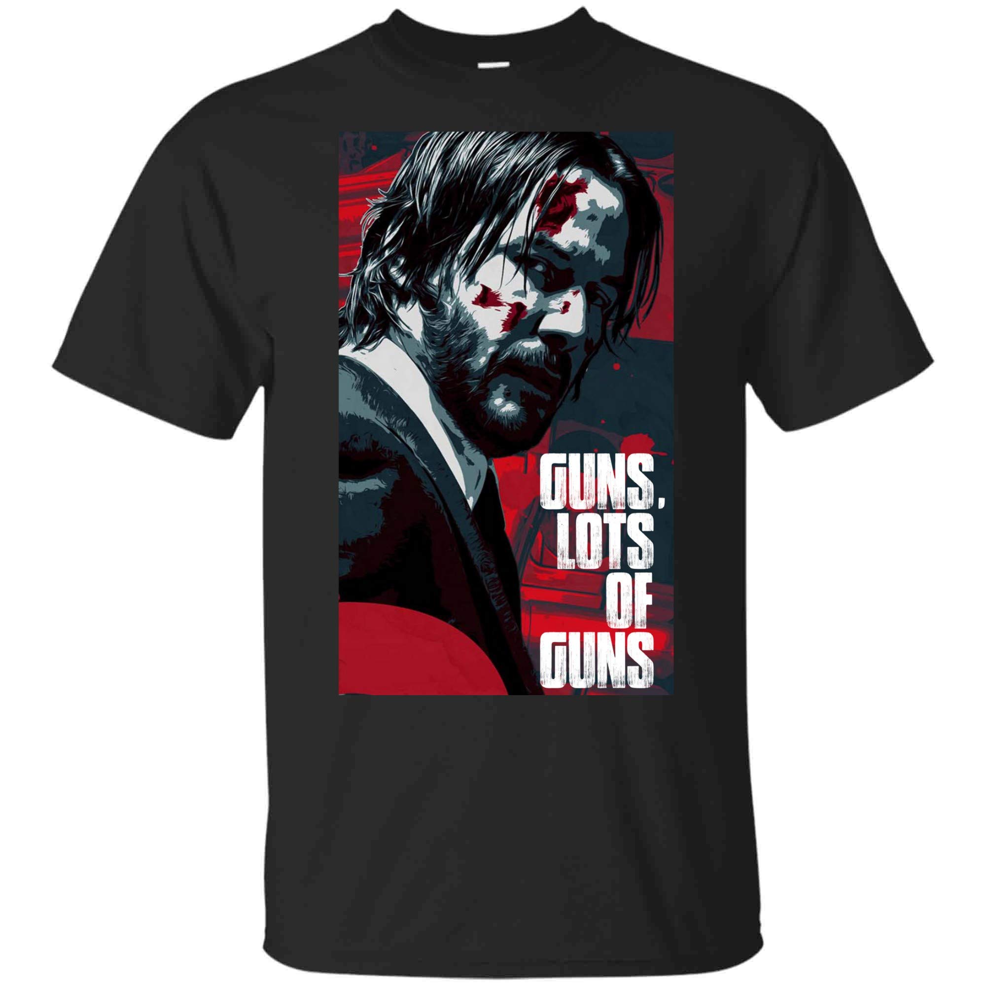 Guns Lots Of Guns John Wick T Shirt Stellanovelty