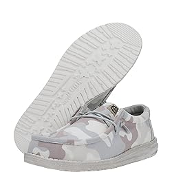 Hey Dude Wally Washed Camo Greyscale Desert Camo