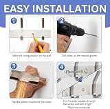 GlazieVault Stainless Steel Coat Hooks Wall Mounted Pack 2 view 4