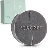 SEACRET Dead Sea Mud Soap Bar - Deep Pore Purifying &amp; Refining Facial Cleanser with Minerals and Witch Hazel, Natural Spa Bar for Normal to Oily Skin, SLS-Free, Fragrance-Free, 4.4 Oz / 125 g