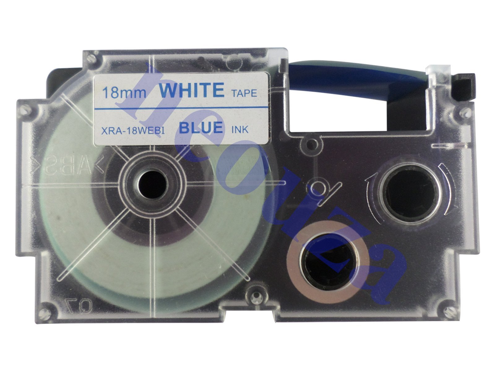 CASIO EZ-Label Printer XR-18WEB1 Label Tape Self-Adhesive 18 mm x 8.0 m Blue on White