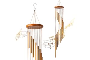 Fohil Wind Chimes, 36" Large Memorial Wind Chimes Outdoor with 18 Aluminum Alloy Tubes and Hook, Best Gift for Christmas,Mom,