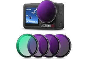 K&F Concept CPL+ND8+ND16+ND32 Filter Set for DJI Action 5 PRO/DJI Osmo Action 4 /Action 3, Neutral Density Optical Glass with