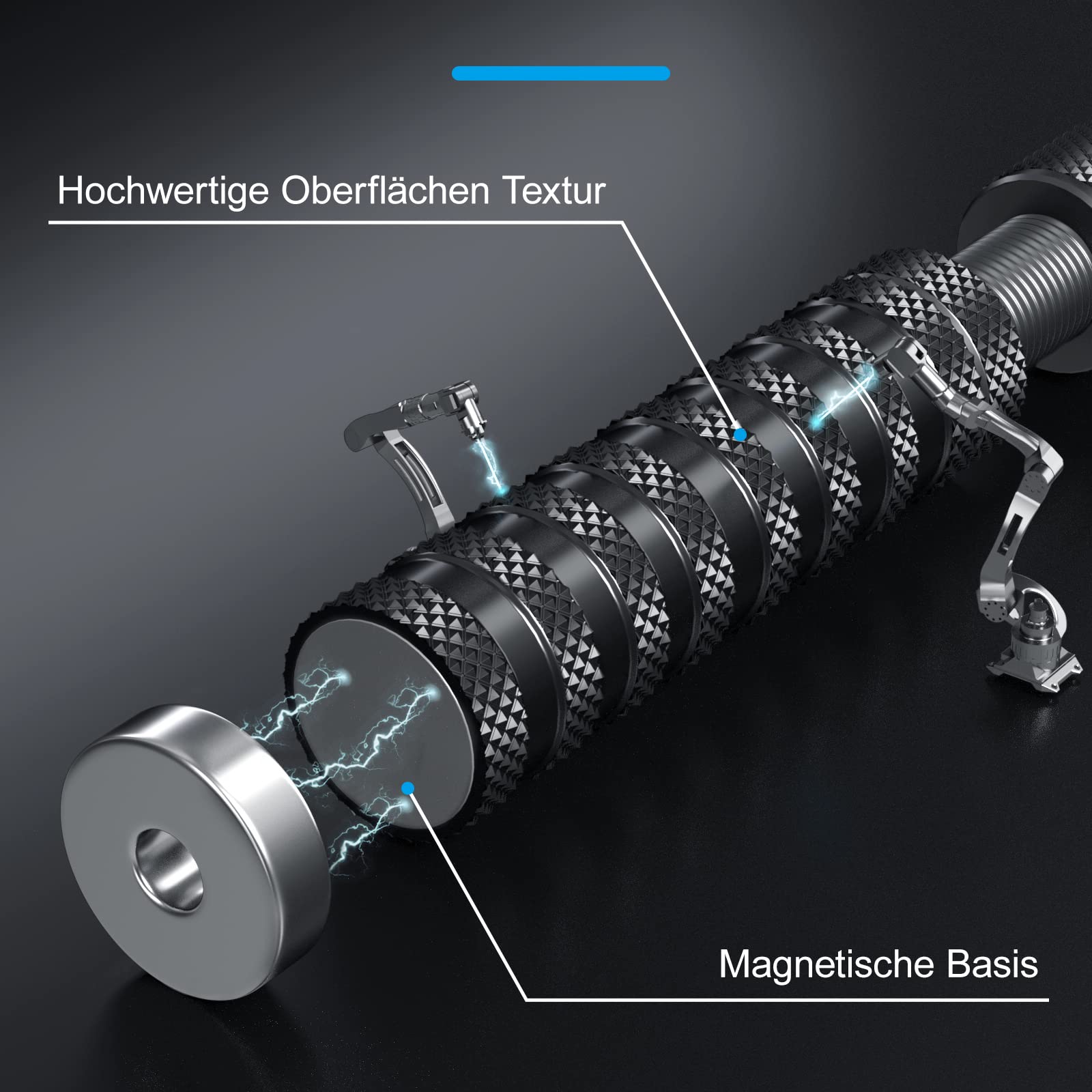 HemFokus Grafikkarten GPU Halterung, Höhenverstellbare GPU Stütze mit Magnet und Anti Rutsch Pads, GPU Halter zur Verhinderung des Durchhängens für Universelle VGA Grafikkarte 4