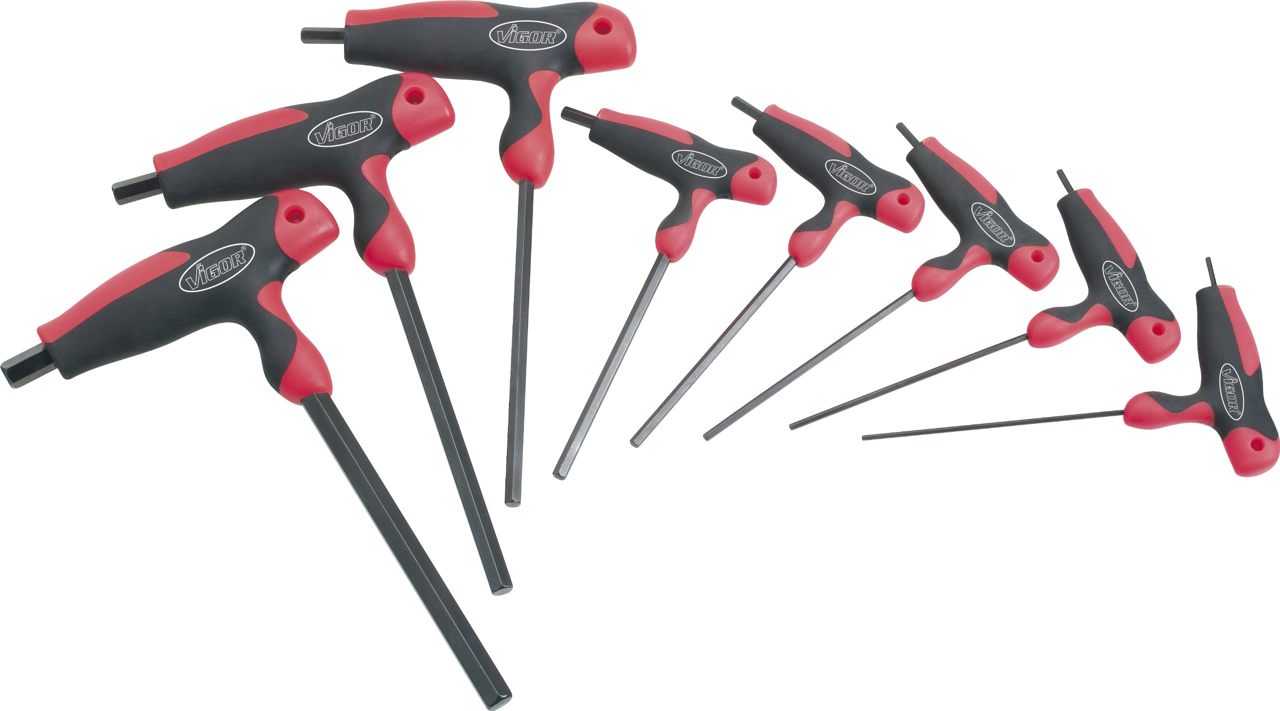 Vigor V1409 Hexagon T-Handle Screwdriver Set