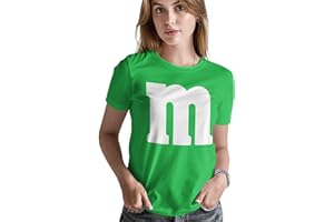 VERACCO Letter M Halloween Costumes T-Shirt | Funny Cool Graphic tee idea | for Women
