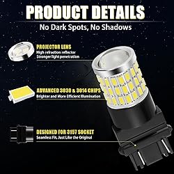 iBrightstar 3157 LED Bulb White, 4157 3156 LED