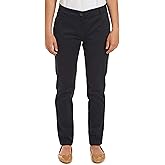 Nautica Womens Uniform Skinny Stretch Sateen Pant