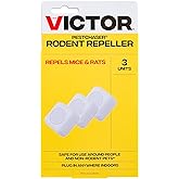 Victor PestChaser Indoor Ultrasonic Rodent Repellent with Nightlight - 3 Pack Rodent Repeller Mouse Deterrent Plug In Devices - Repels Mice Indoors - M753K