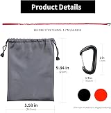 TeTupGa Bicycle Tow Rope Belt Strap for Mountain Bikes Red 1.7m-3m view 7