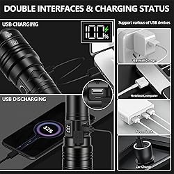 Rechargeable Flashlights 1000000 High Lumens Long