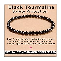 AD Beads Handmade Gemstone Stretch Elastic Bracelet