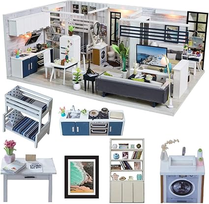 casa de muñecas en miniatura