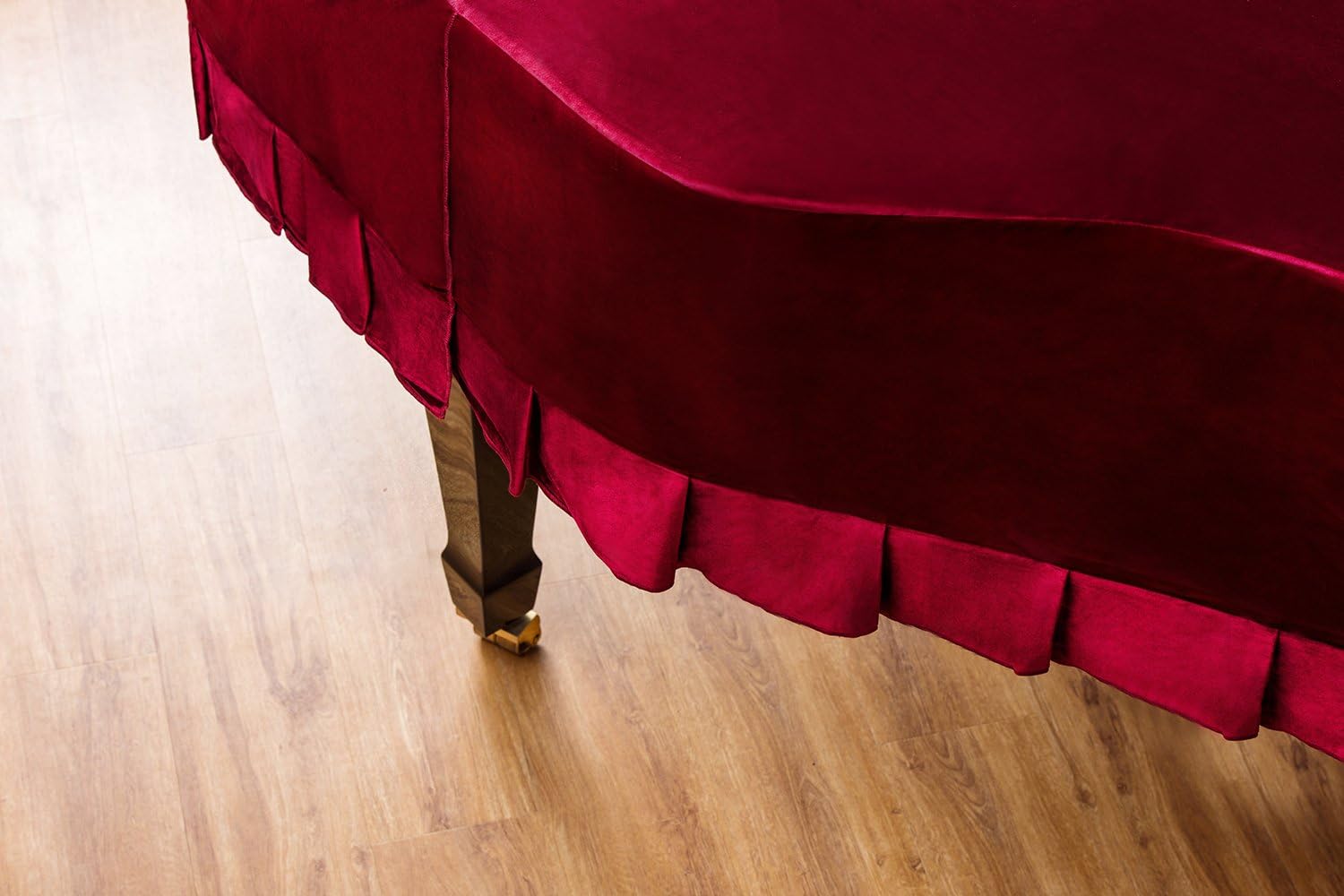 Clairevoire Grandeur: Premium Velvet Grand Piano Cover, Classic Wine, GB1K - Image 3