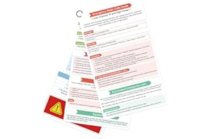 OCQOTAT Quick Guide for VHF Marine Radio-heavy plastic card,Handy Boating Must Haves,Boat Accessories,Safety Kit Reference,Pontoon&Sailboat Gear&Essentials,Perfect Sailing Gifts for Men,With Ring,3pcs