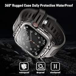 Mosonio Sport Rugged Case with Band for Apple Watch