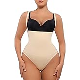 FeelinGirl Thong Shapewear Tummy Control Thongs for Women Seamless Faja Body Shaper Panties Shape Wear Underwear