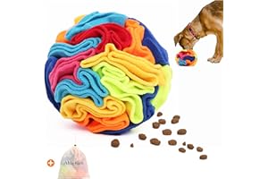 Ablechien Snuffle Ball - Snuffle Ball for Dogs, Interactive Dog Toys to Keep Them Busy, Puppy Dog Puzzle Toy with Storage Bag Machine Washable