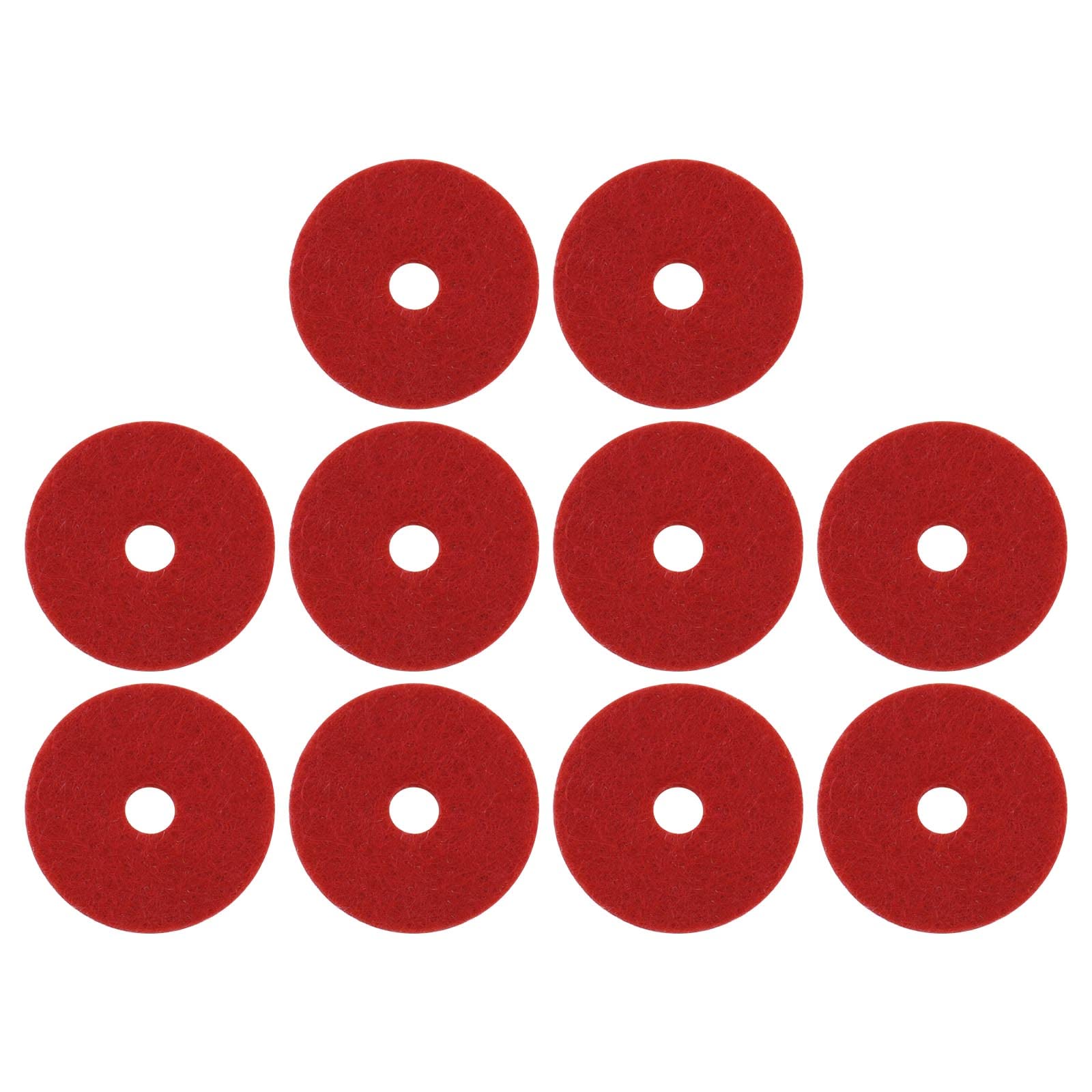 SG Store 10PCS Spool Pin Red Felt Pads Crafts Compatible with Singer 222K 201K 221K 99K 66K 28K 128K Sewing Machines 25mm O.D. 4mm I.D.