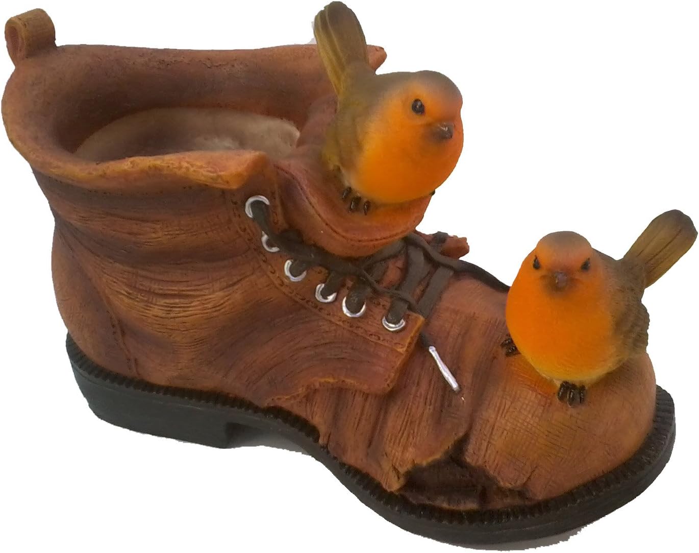 Vivid Robin Boot Planter, Multicolor, 8.66 x 4.33 x 5.51 inches