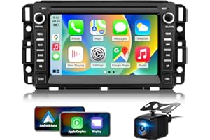 KOBANOICA Car Radio Stereo for Chevy Silverado 2007-2014 Tahoe GMC Sierra Yukon,2+64G Android 13 Touch Screen Head Unit with CarPlay Android Auto Bluetooth GPS Navigation Backup Camera