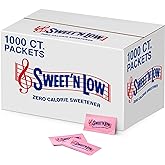 Sweet'N Low, Zero Calorie Sweetener Packets, 1000 Ct | Kosher &amp; Gluten Free, Low Glycemic Index, Individual Tea and Coffee Sweetener Packets