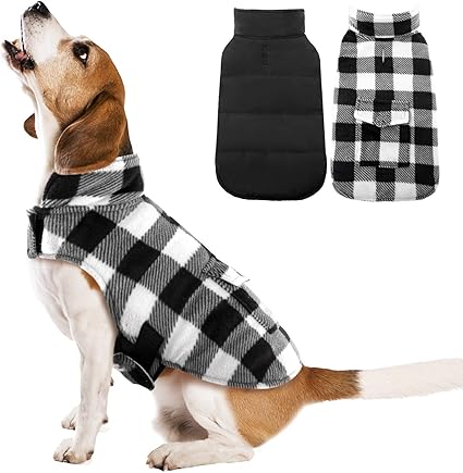 Kuoser plaid dog coat Clearance