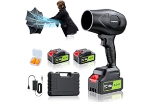 YUQUESEN Cordless Leaf Blower - 980,000 RPM Lightweight & Powerful Handheld Blower for Yard Cleaning Sable