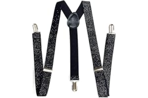Black Glitter Suspenders-1 piece
