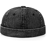 Brimless Hat for Men Women Docker Cap Vintage Sailor Beanie Cap