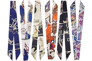 kcctoo 2/6/10Pack Scarf Bags for Women Handbag Scarfs Band Hair Neck Scarves Fashion Gifts