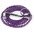NICEHCK PurpleSE IEM Cable, 8 Strands FURUKAWA Copper in Ear Monitor Cables, Earbuds Upgrade Cords for ZST ZSTX EDX ES4 AS10 C10 C16 (4.4mm 2PIN)