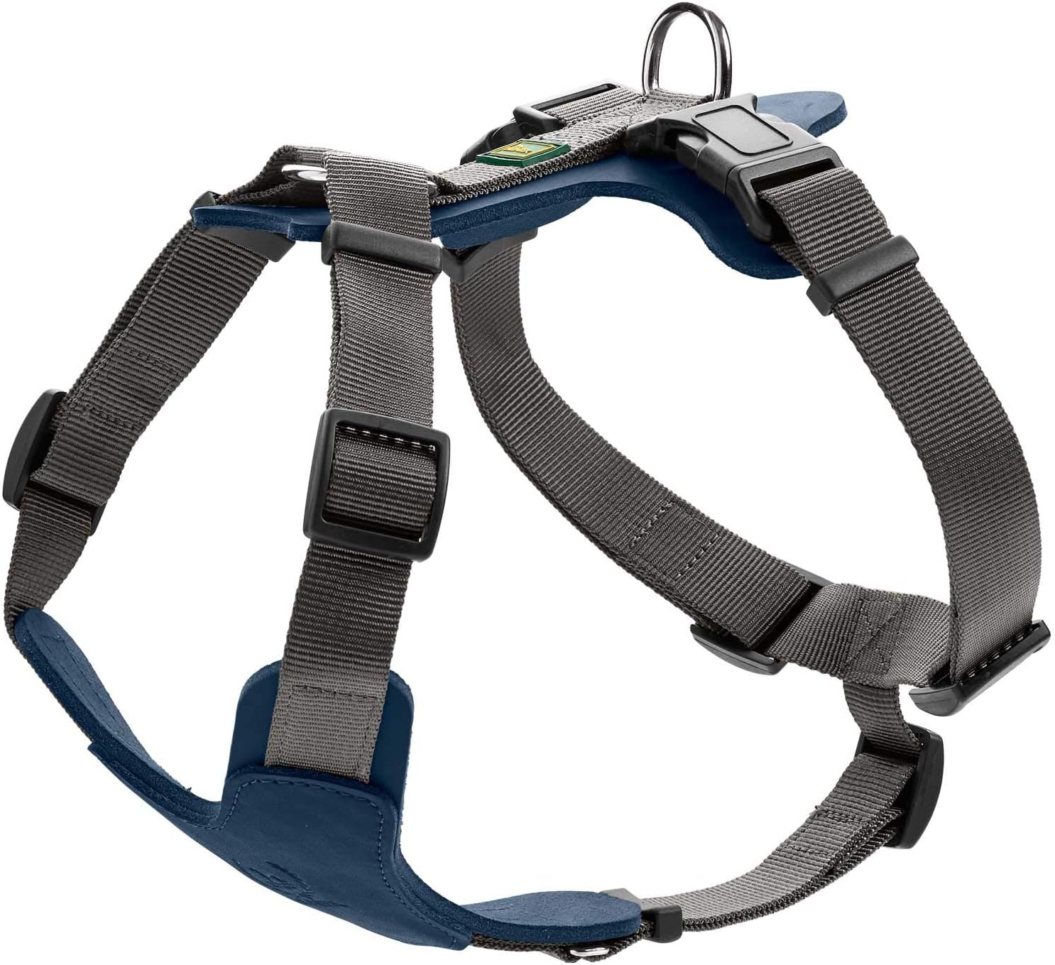 Hunter AALBORG MIXED Dog Harness, M, Dark Blue/Grey, 56-81 cm