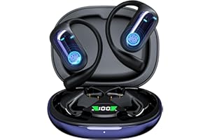 MOZC 168 Languages AI Live Translation Earbuds, 4-in-1 Smart Mode Bluetooth 5.4 Touch Screen Earphones Real-Time Headphones Translator, Fit iOS and Android Ideal for Business and Learning, Deep Blue